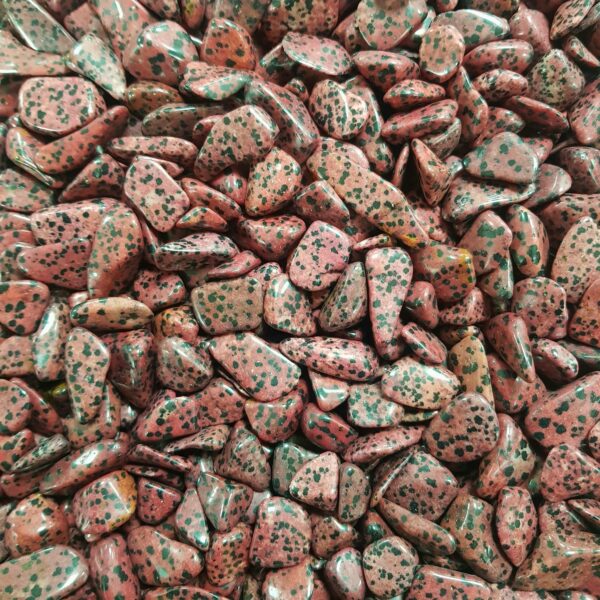 Close up of Dalmatian Stone Red