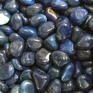 Close up of Agate Dyed Blue