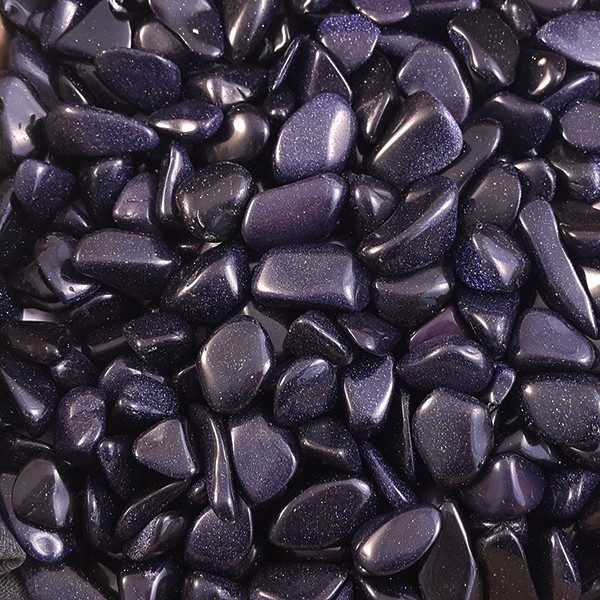 Close up of Blue Goldstone