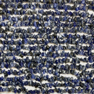 High volume of rows of Sodalite chip necklaces - blue