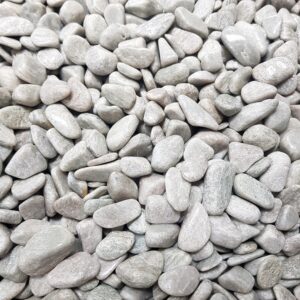 Close up of White tumble stone