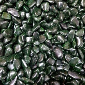 Close up of Green Goldstone