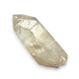 One Lemurian Aqua Point XL (A) - extra large quartz point with striations and