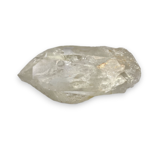 One Lemurian Aqua Point XL (C) - extra large quartz point with striations and