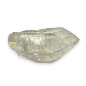One Lemurian Aqua Point XL (C) - extra large quartz point with striations and