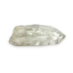 One Lemurian Aqua Point XL (E) - extra large quartz point with striations and