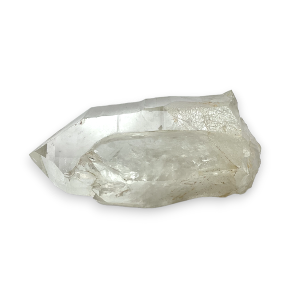 One Lemurian Aqua Point XL (E) - extra large quartz point with striations and