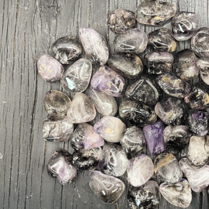 Example of Brandberg Amethyst A Grade tumble stone - Beautiful shades of classic amethyst purple with dark shades