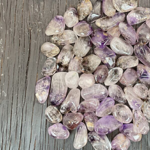 Example of Brandberg Amythyst Light A Grade tumble stone - Beautiful shades of light purple and clear colour.