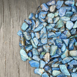 Example of Chrysocolla Shattuckite A Grade tumble stone - Beautiful variety of ocean / sea blues.