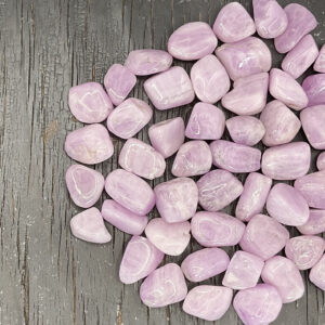 Example of Kunzite Grade tumble stone - Beautiful shade of classic pink.